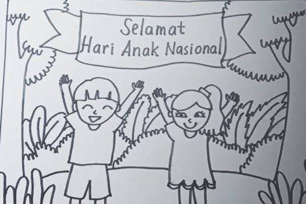 Sketsa Hari Anak Nasional