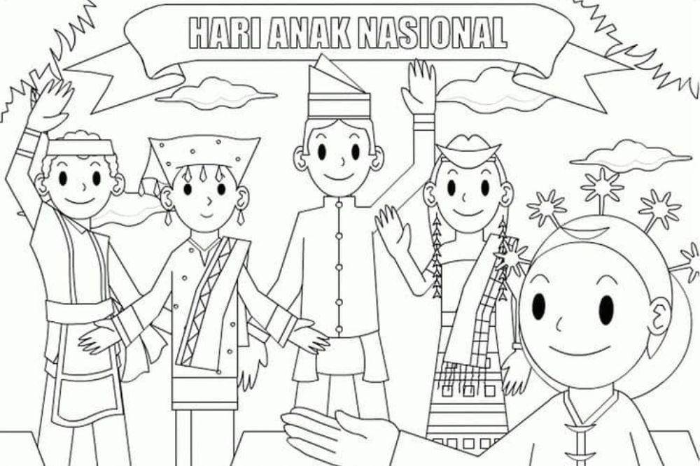 Sktesa Hari Anak Nasional Baju Adat