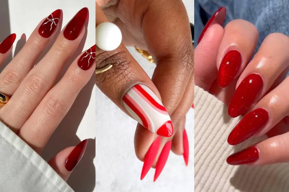 ruby red nails