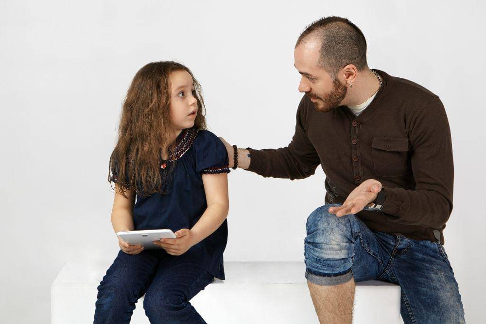 frustrated female child feeling upset