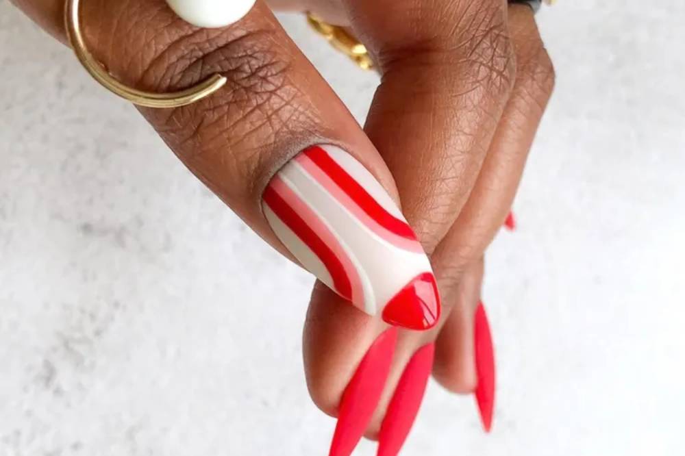 ruby red nails