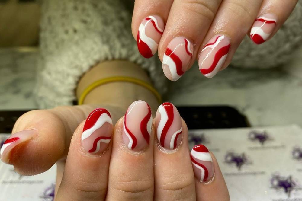 ruby red nails