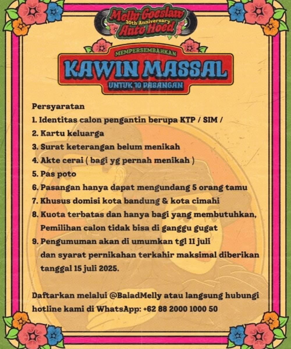 Kawin Massal Melly Goeslaw 2