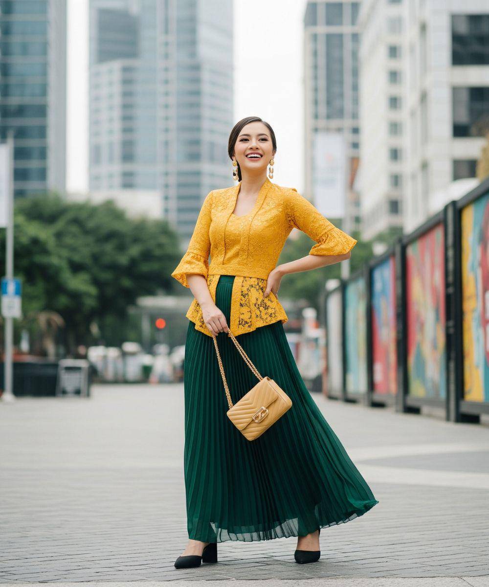 inspirasi kebaya kasual