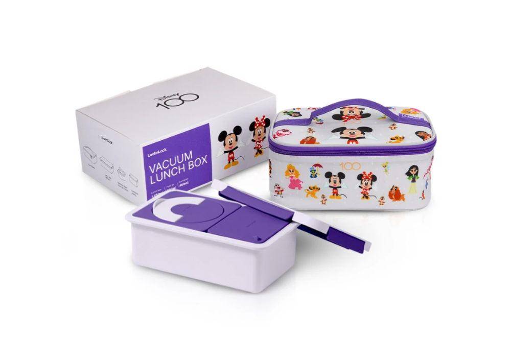 LocknLock Exclusive Vacuum Lunch Box With Bag Disney100 Edition