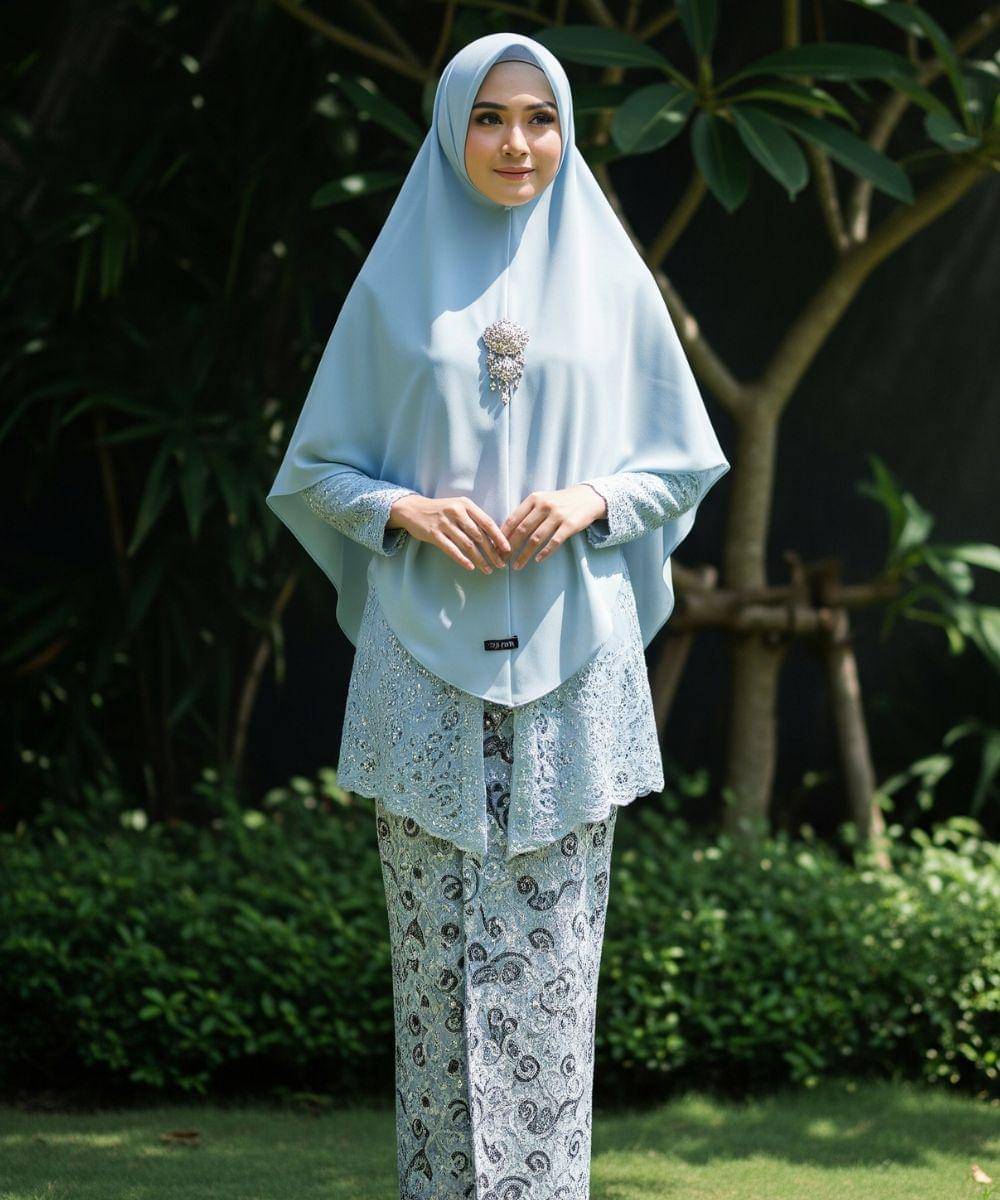 6 Inspirasi Kebaya Hijab Syar'i untuk Mama Tampil Sopan dan Anggun