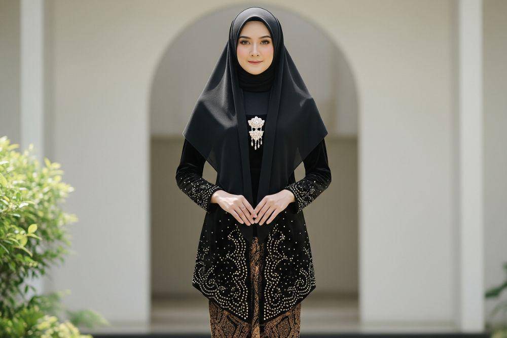 6 Inspirasi Kebaya Hijab Syar'i untuk Mama Tampil Sopan dan Anggun