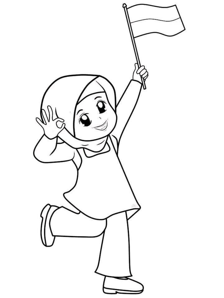 Ide Mewarnai Gambar 17 Agustus Untuk TK