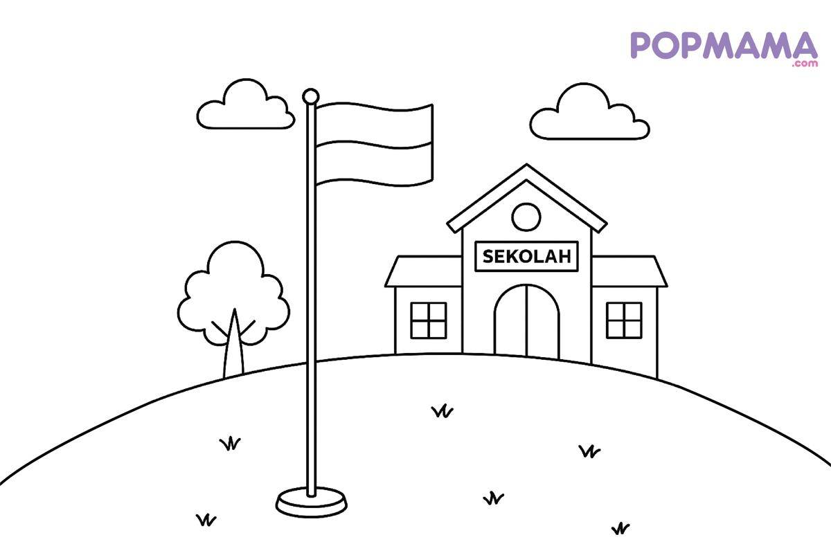 ide mewarnai 17 agustus anak tk