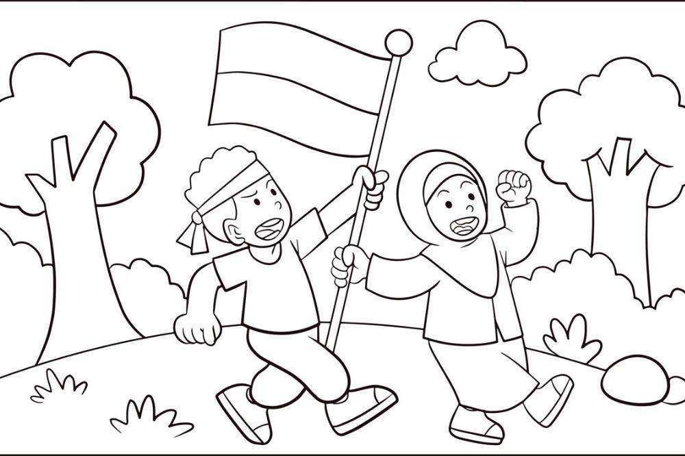 Sketsa tema kemerdekaan