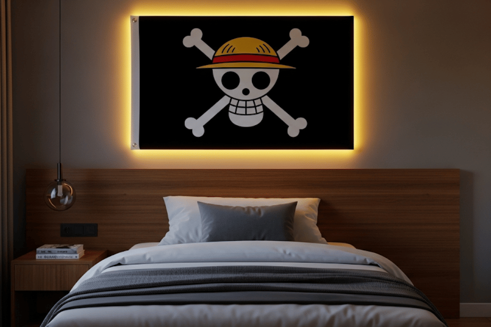 Ide Dekorasi Bendera One Piece di Kamar