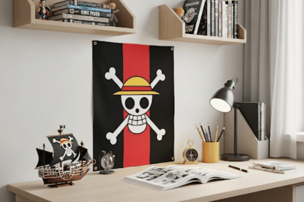 Ide Dekorasi Bendera One Piece di Kamar