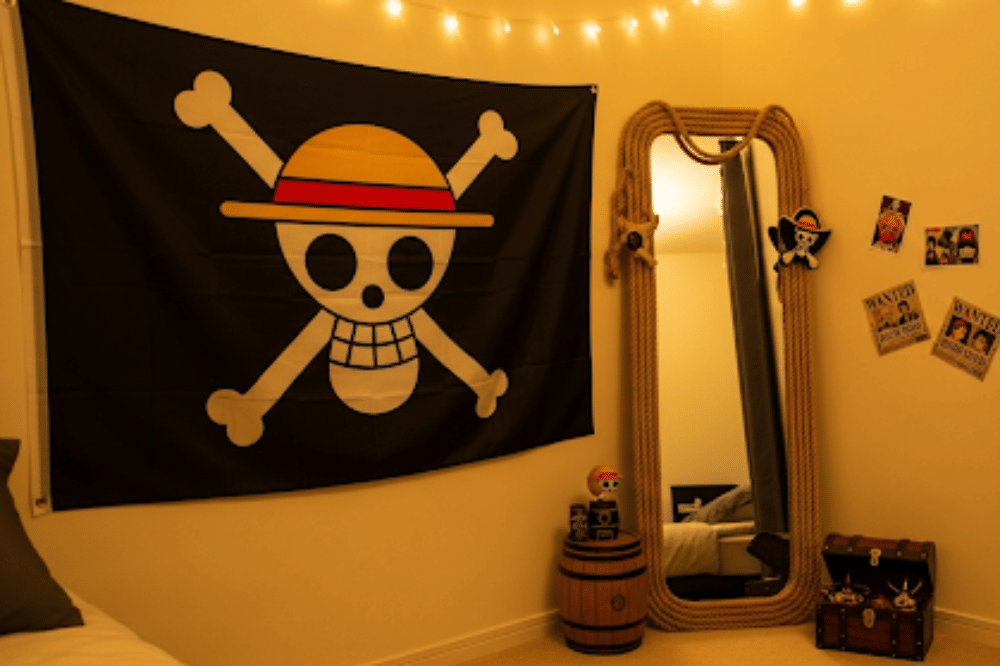 Ide Dekorasi Bendera One Piece di Kamar