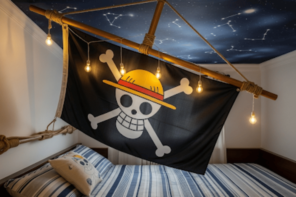 Ide Dekorasi Bendera One Piece di Kamar