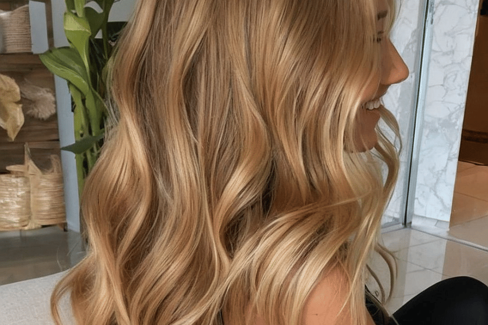 warna rambut kuning langsat