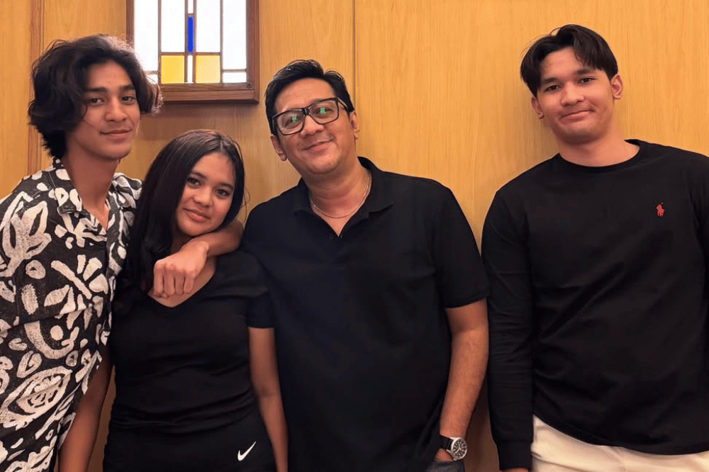 Foto keluarga Andre Taulany