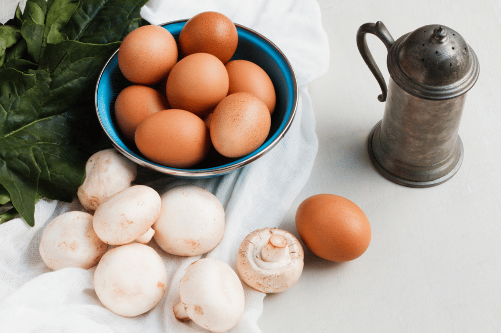 Telur dan jamur