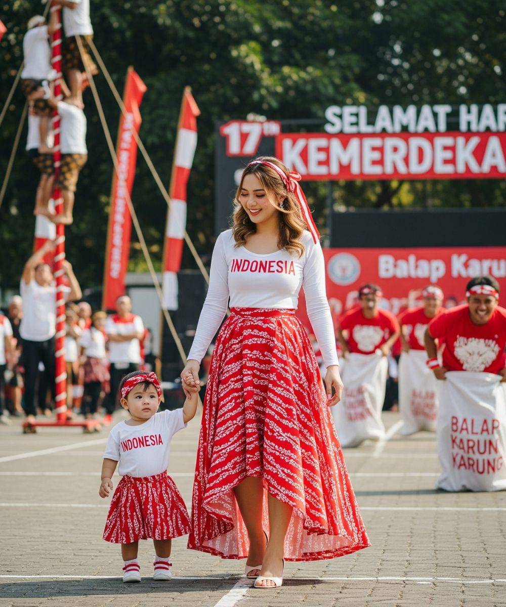 10 Inspirasi Outfit 17an untuk Mama, Nyaman dan Stylish!