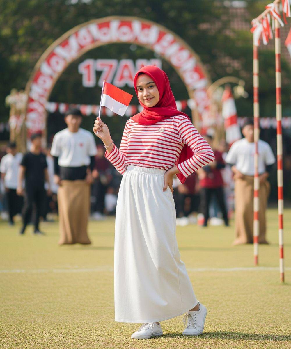 10 Inspirasi Outfit 17an untuk Mama, Nyaman dan Stylish!