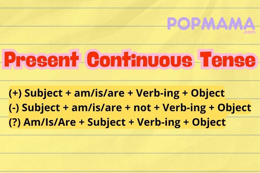 Rumus present continuous tenses