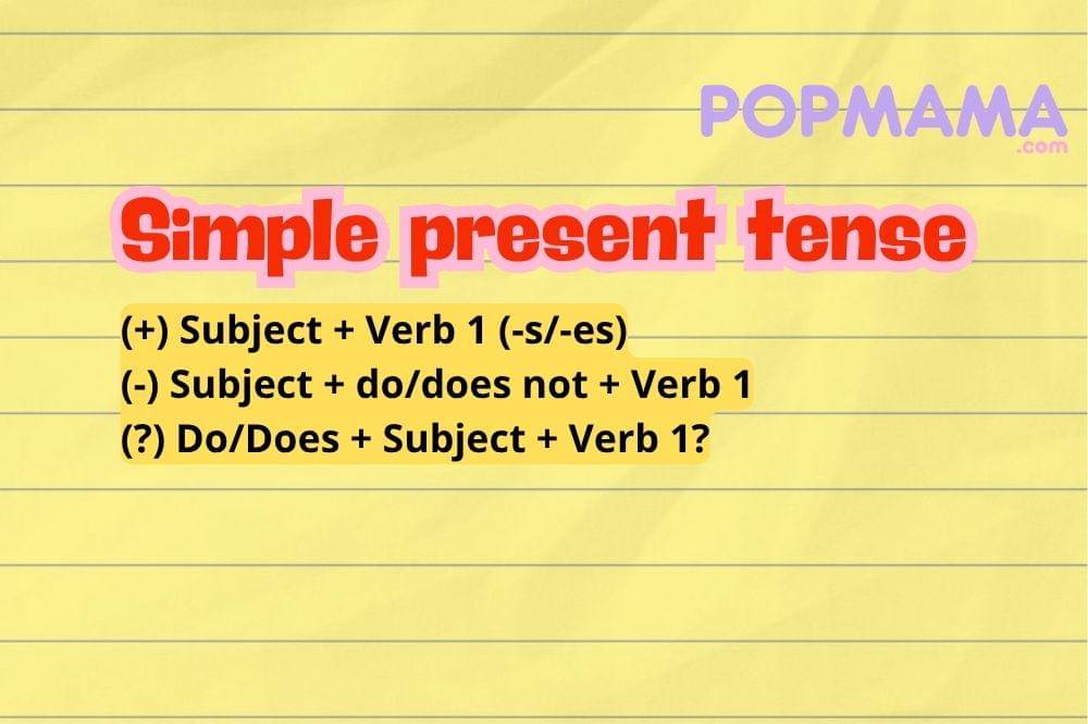 Simple present tense