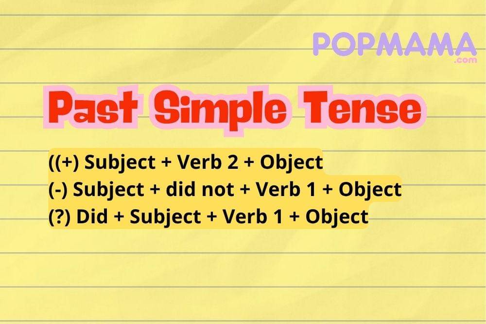 Rumus past simple tense