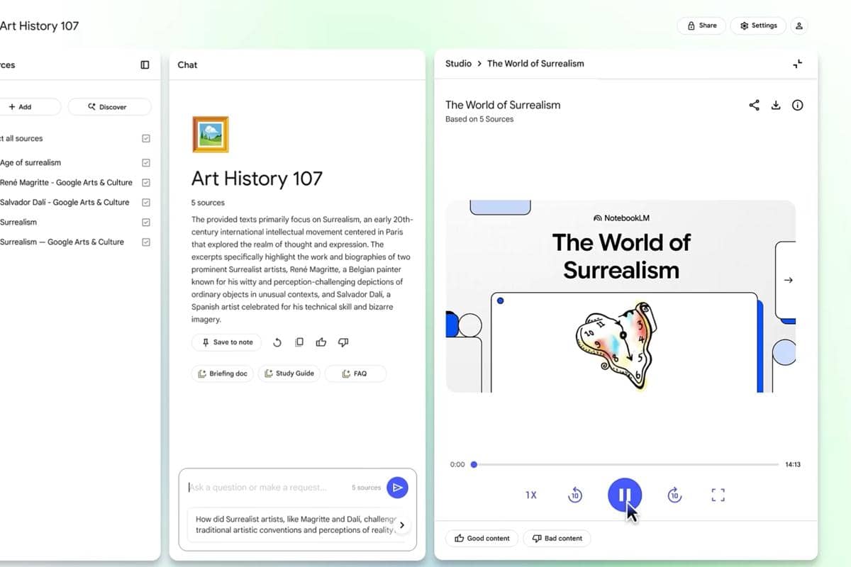 ilustrasi NotebookLM.