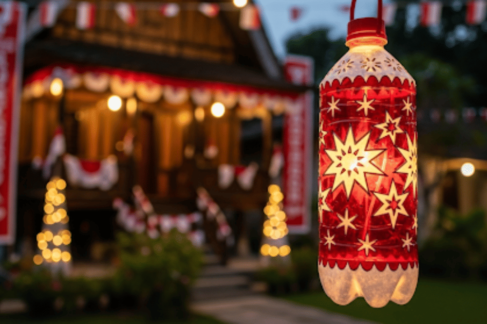 Ide DIY Dekorasi 17 Agustus dari Botol Bekas