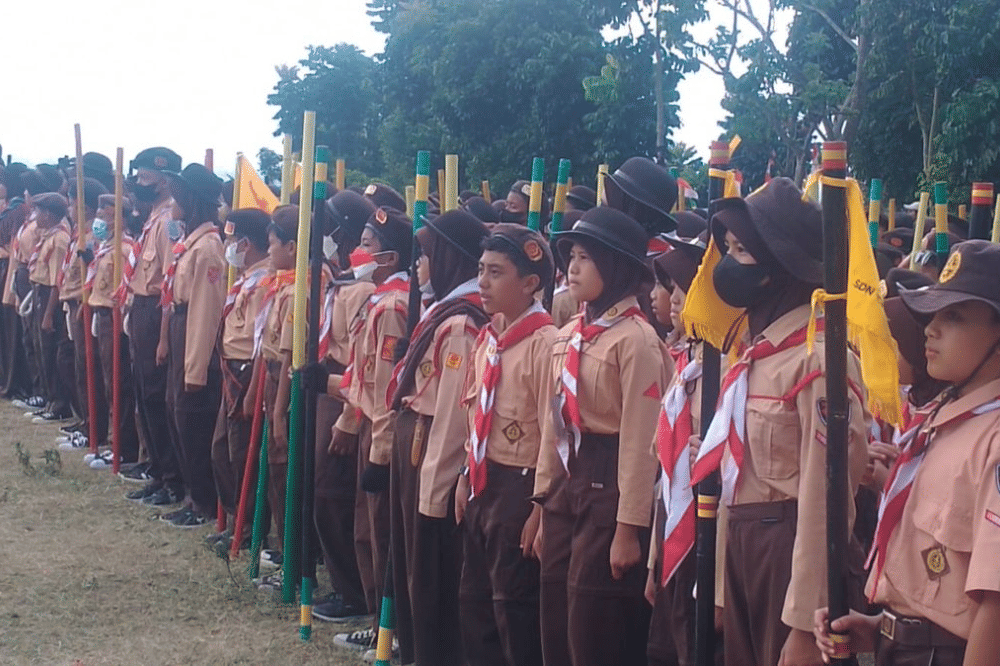 Upacara peringatan hari Pramuka