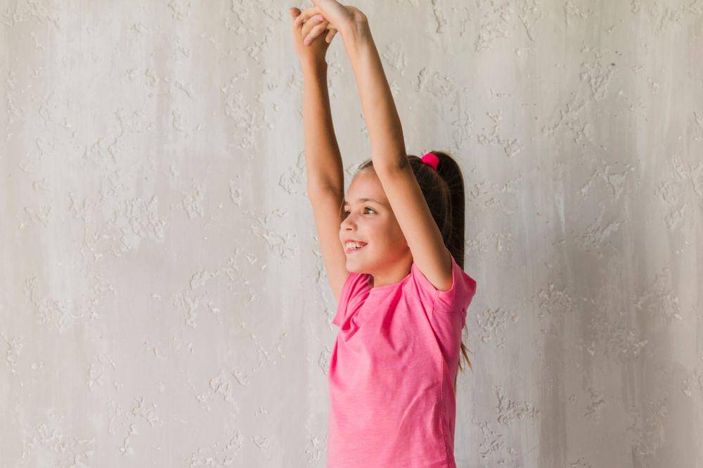 girl stretching