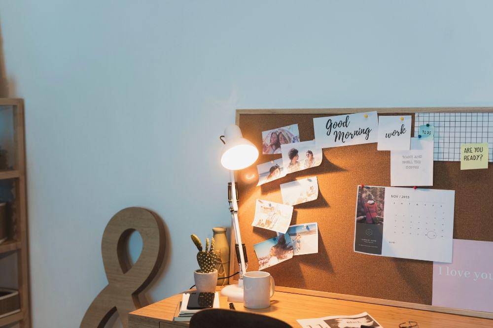 Studying desk concept for students