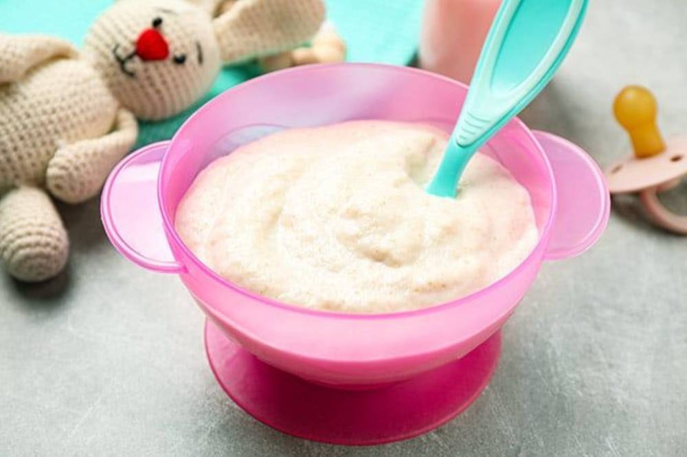 Ilustrasi bubur tahu nila (Pinterest.com/healthykids)