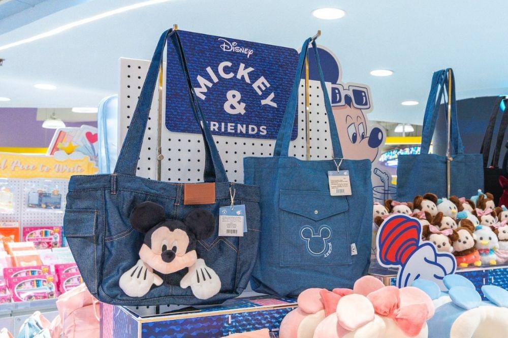 Mickey plush tote bag