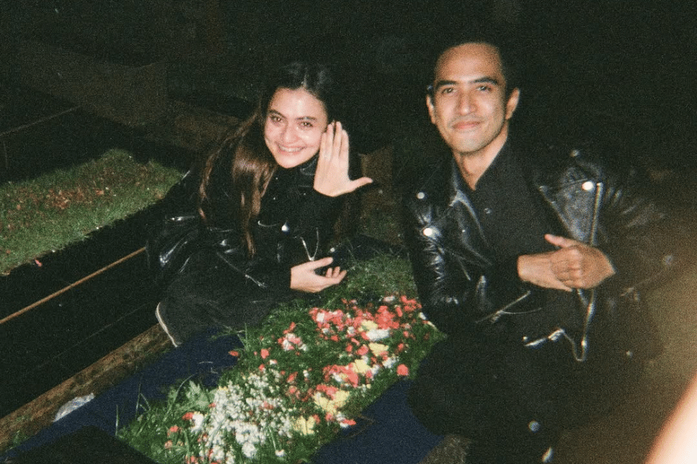 Foto Rachquel Nesia Dilamar di Kuburan