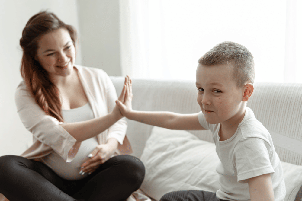 Mama tos dengan anaknya