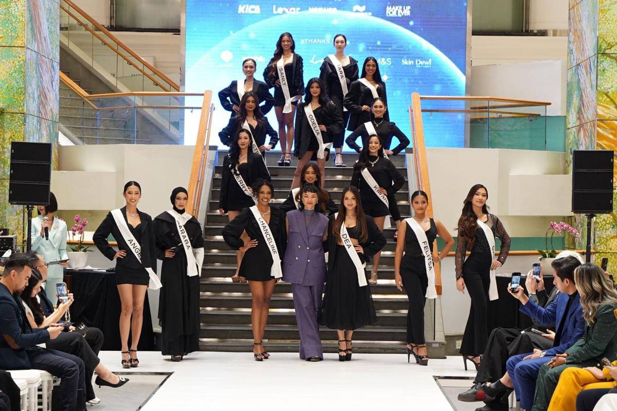 Kelly Tandiono dengan Top 16 Zetrix Miss Universe Indonesia 2025
