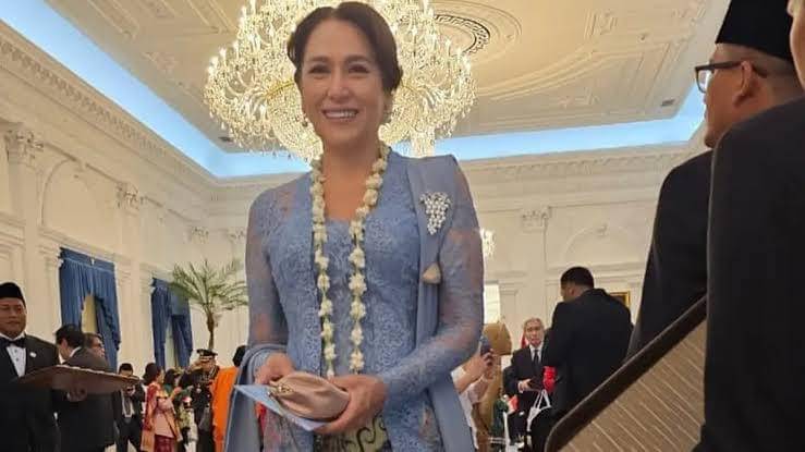 Kartika Soekarno dalam acara HUT RI ke-80 di Istana Merdeka