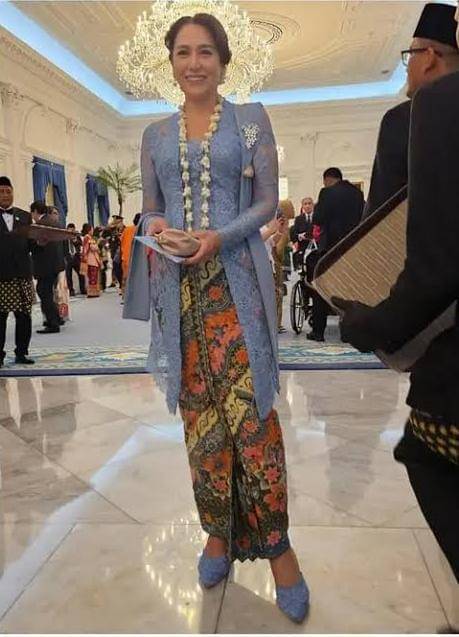 Kartika Soekarno dalam acara HUT RI ke-80 di Istana Merdeka