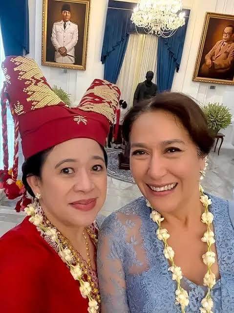 Kartika Soekarno dalam acara HUT RI ke-80 di Istana Merdeka