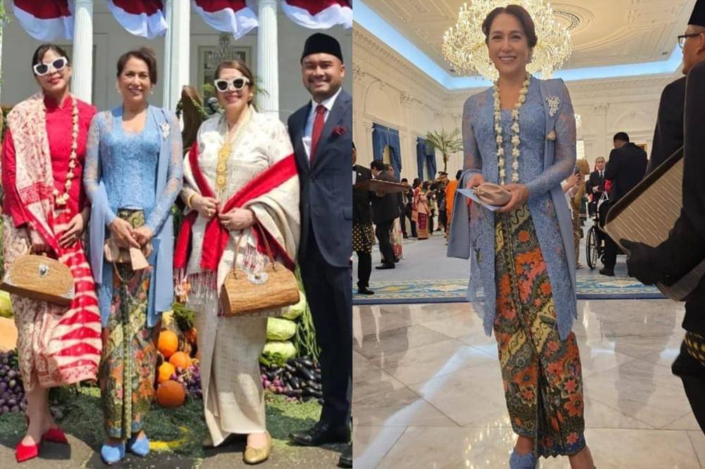 Kartika Soekarno dalam acara HUT RI ke-80 di Istana Merdeka