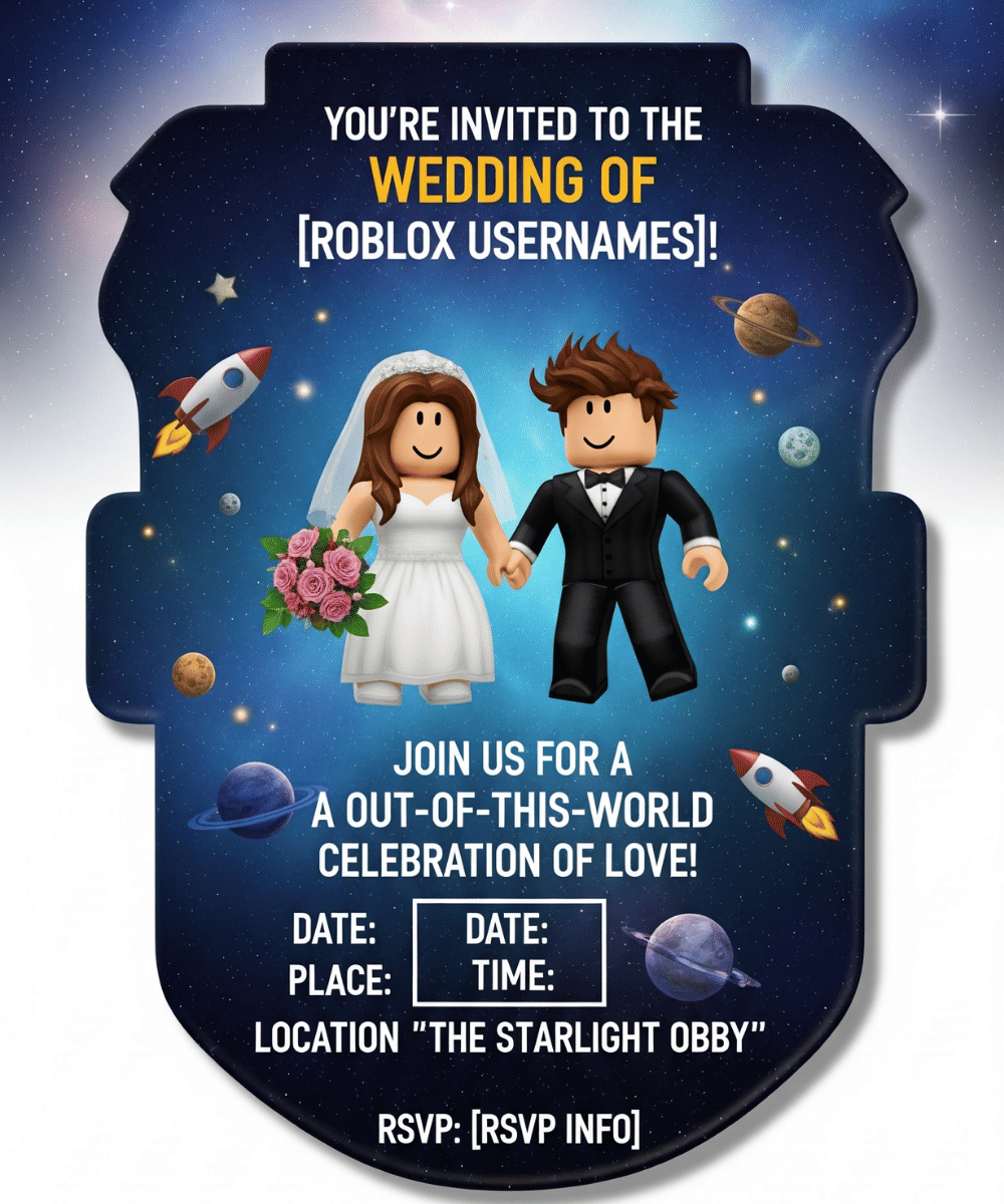 Contoh Undangan Pernikahan di Roblox