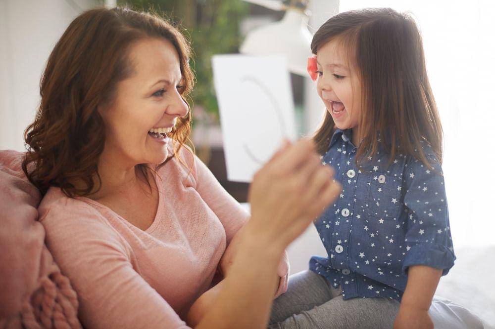 Kid and Mom together