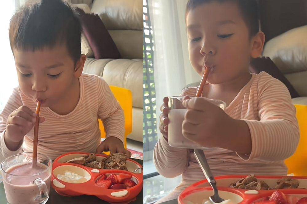 Menu sarapan Naka Waffle dan Yogurt