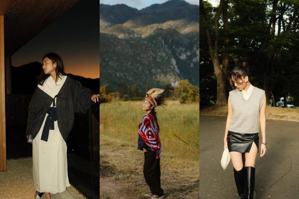 Penampilan Zize saat liburan