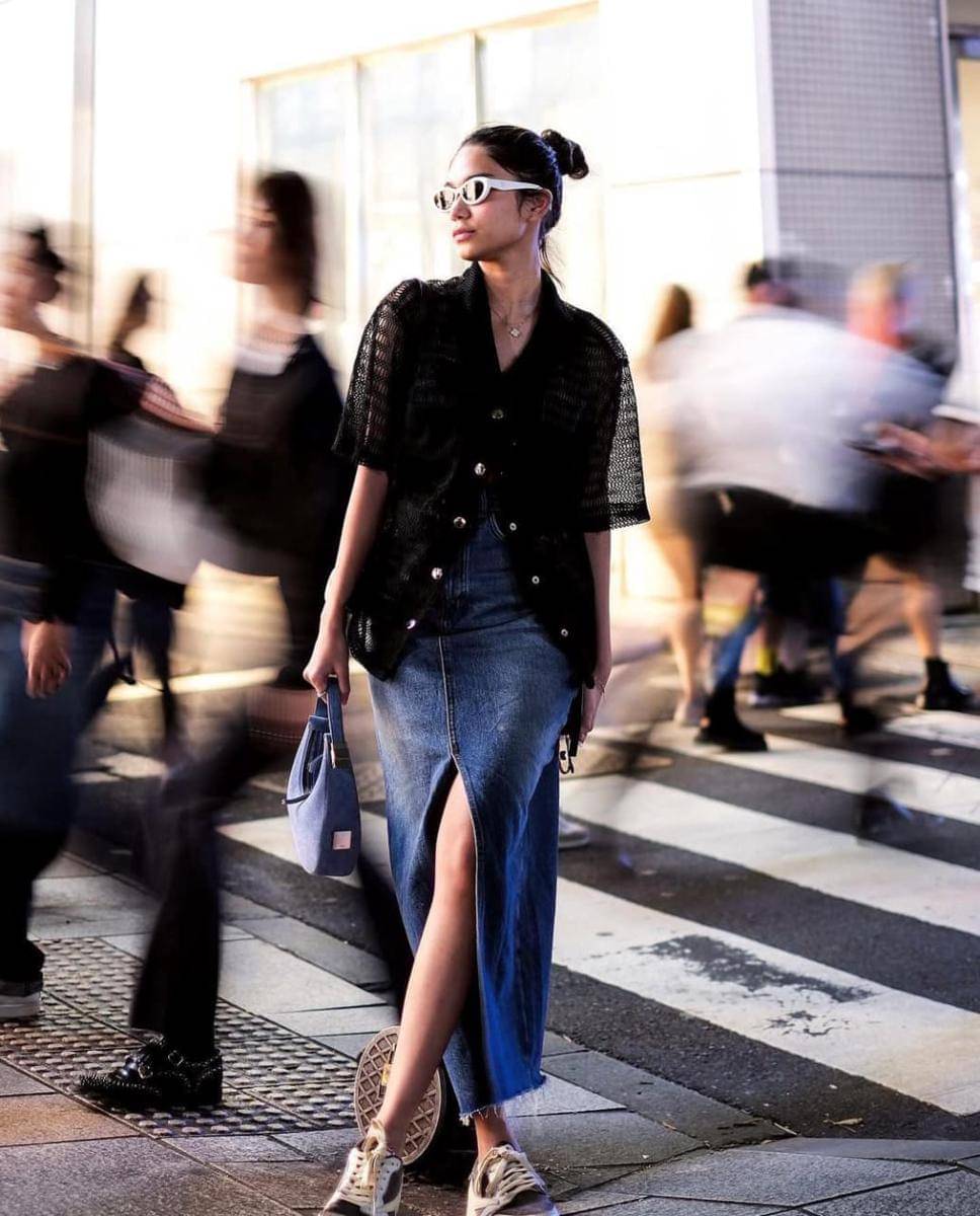 Penampilan Zize saat liburan