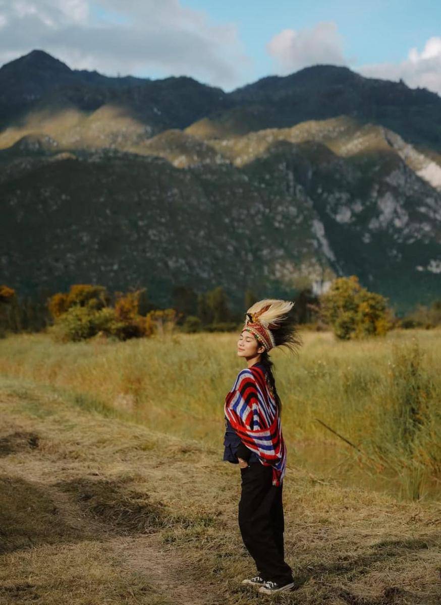 Penampilan Zize saat liburan