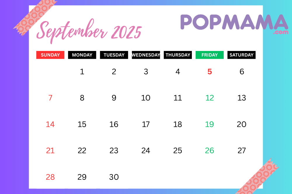 Kalender bulan September 2025