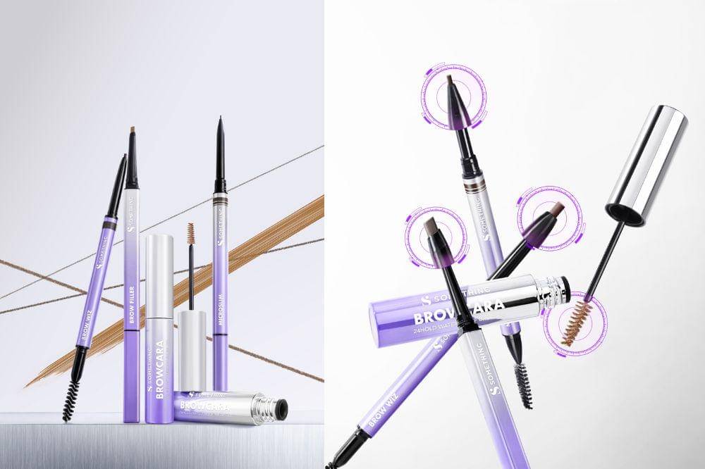 Dok. Somethinc - Somethinc Microslim 4D Eyebrow Pencil, Brow Filler Slim Retractable Eyebrow, & Browcara 24Hold