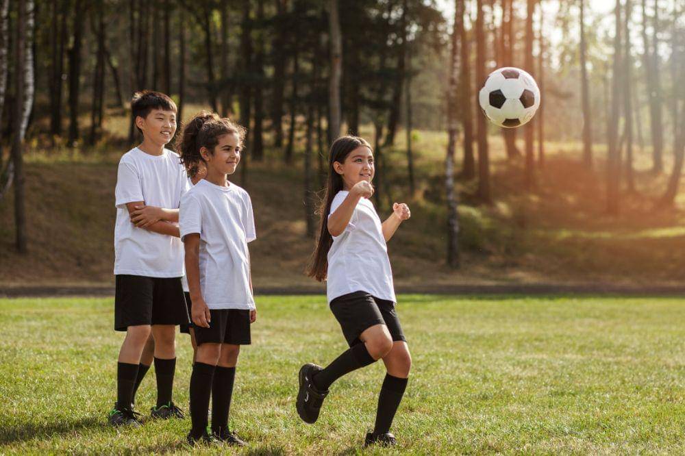Kids Playing Footbal