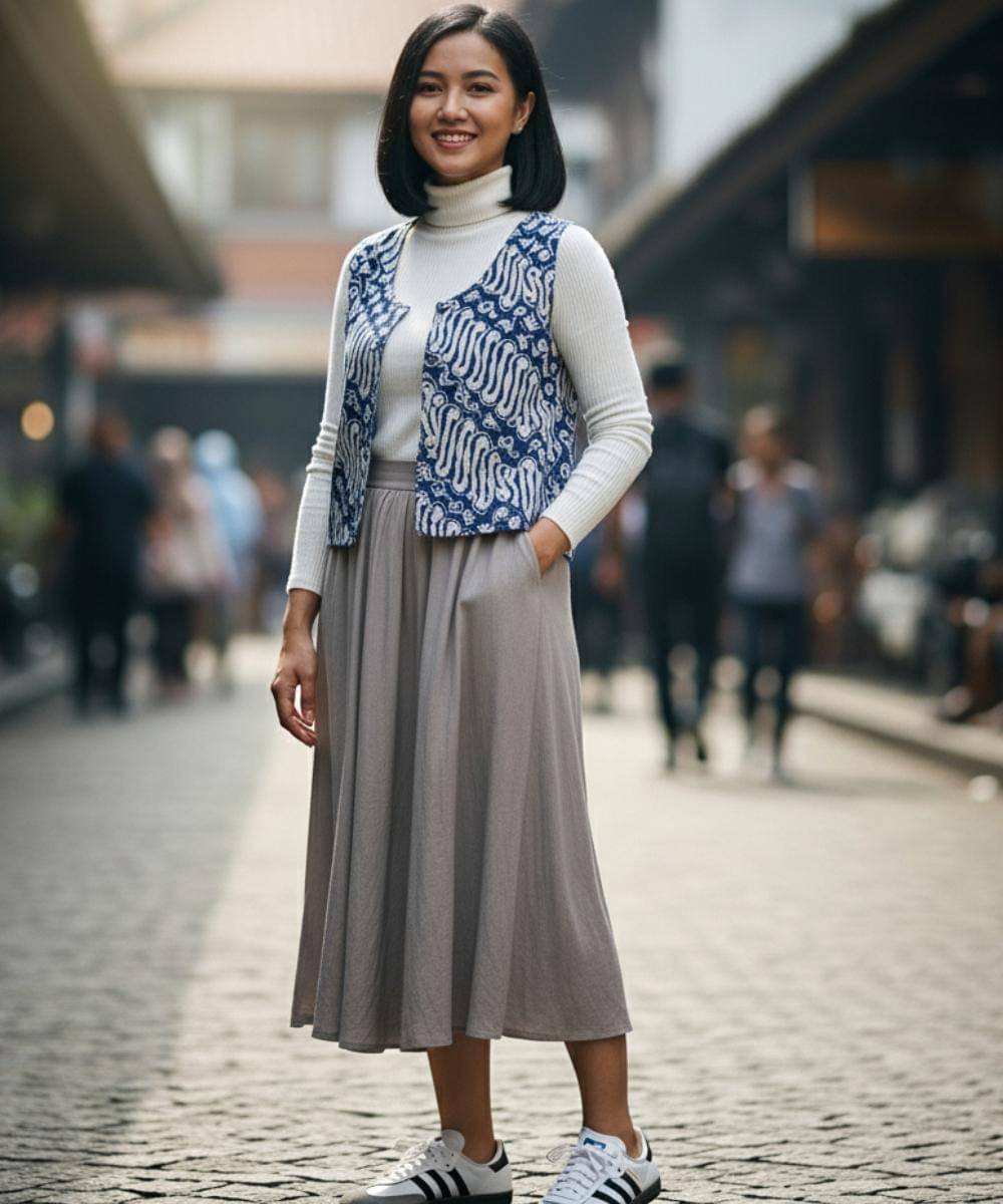 Tips Padu Padan Sweater dengan Rok, Bikin Penampilan Lebih Mature! (2).jpg